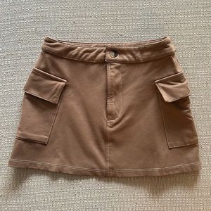 Tan Mini Skirt